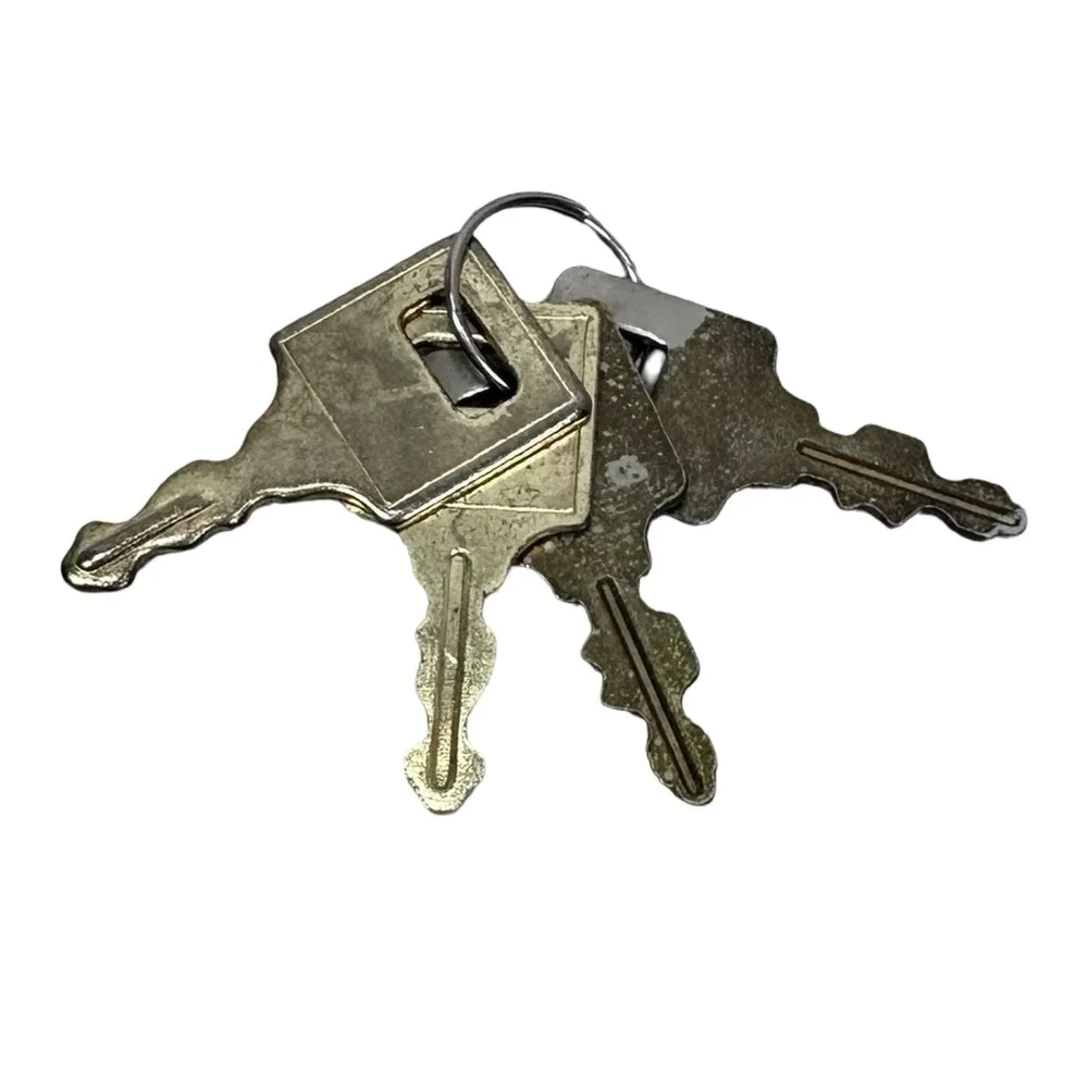 Ricardo Beverly Hills Vintage Gold Tone Luggage Lock with 4 Keys Palm Tree Logo